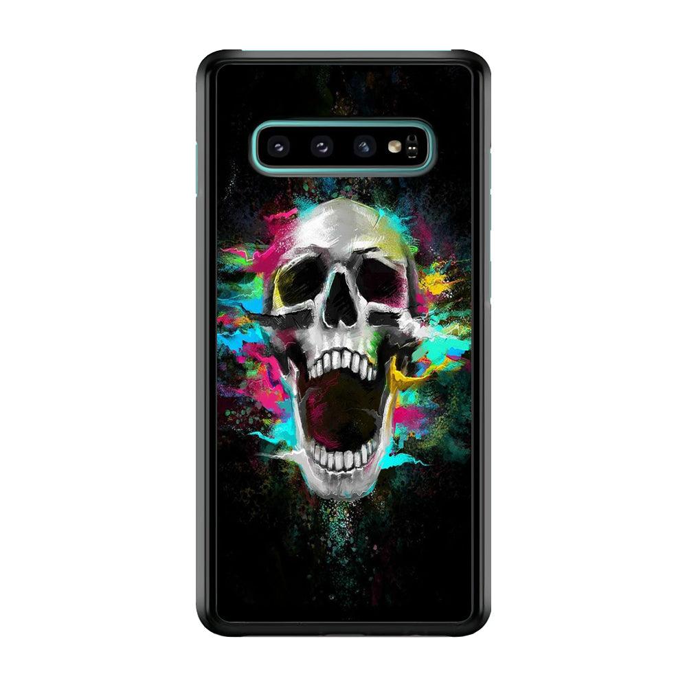 Skull Art 003 Samsung Galaxy S10 Plus Case-Plastic / Full Wrap (3D Case)-Xtracase