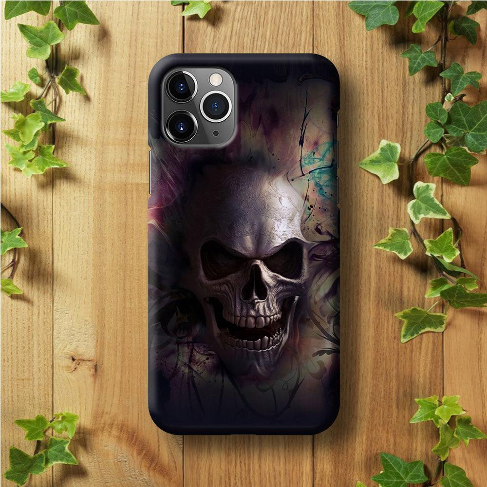 Skull Art 004 iPhone 11 Pro Max Case-Plastic / Full Wrap (3D Case)-Xtracase
