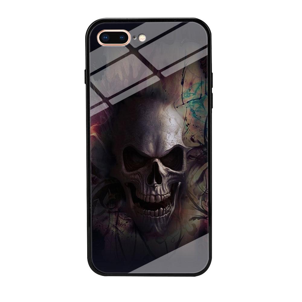 Skull Art 004 iPhone 7 Plus Case-Tempered Glass Case-Xtracase
