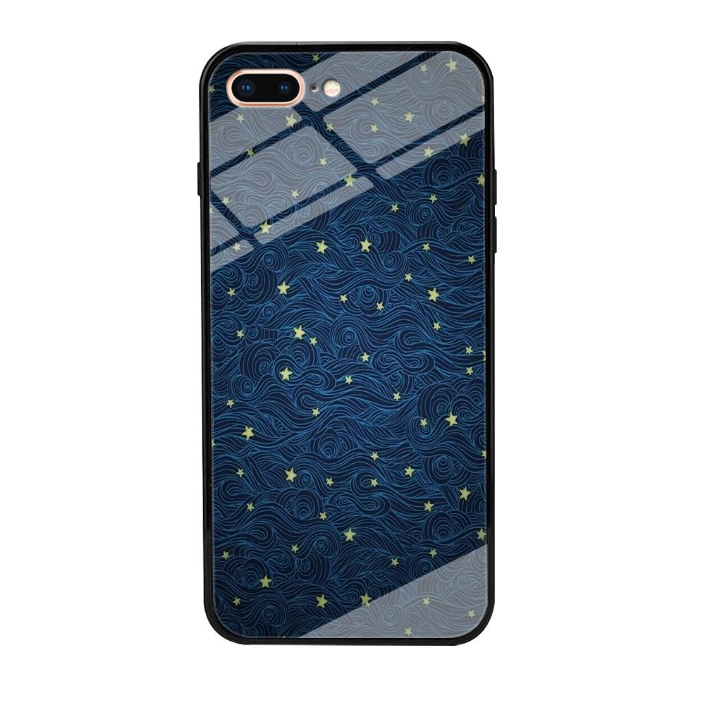 Sky painting art 001 iPhone 8 Plus Case-Tempered Glass Case-Xtracase