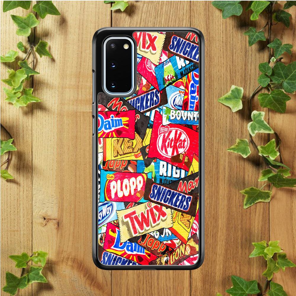 Snack Pattern Design Samsung Galaxy S20 Case-Plastic / Full Wrap (3D Case)-Xtracase