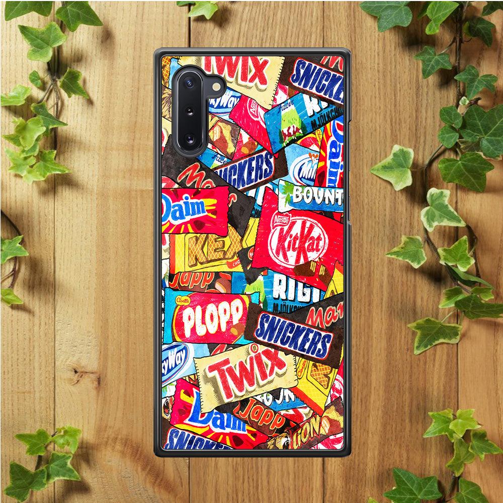Snack Pattern Design Samsung Galaxy Note 10 Case-Plastic / Full Wrap (3D Case)-Xtracase