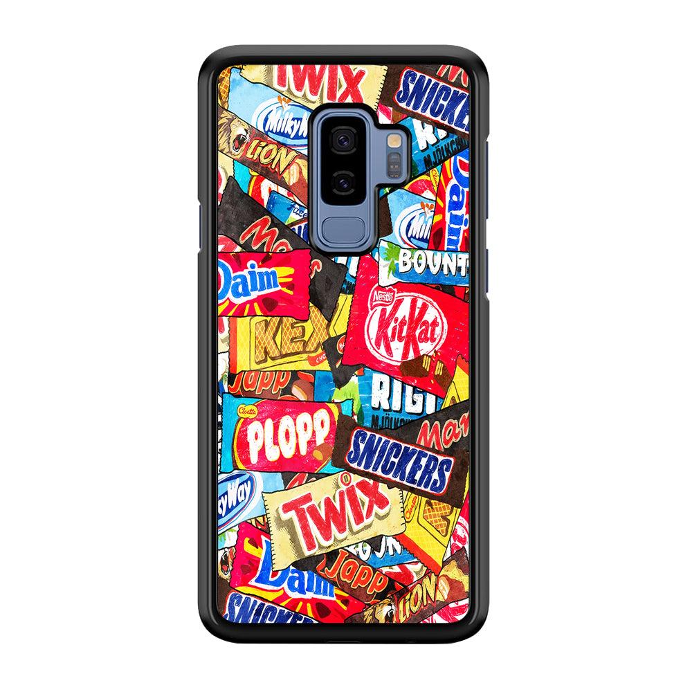 Snack Pattern Design Samsung Galaxy S9 Plus Case-Plastic / Full Wrap (3D Case)-Xtracase