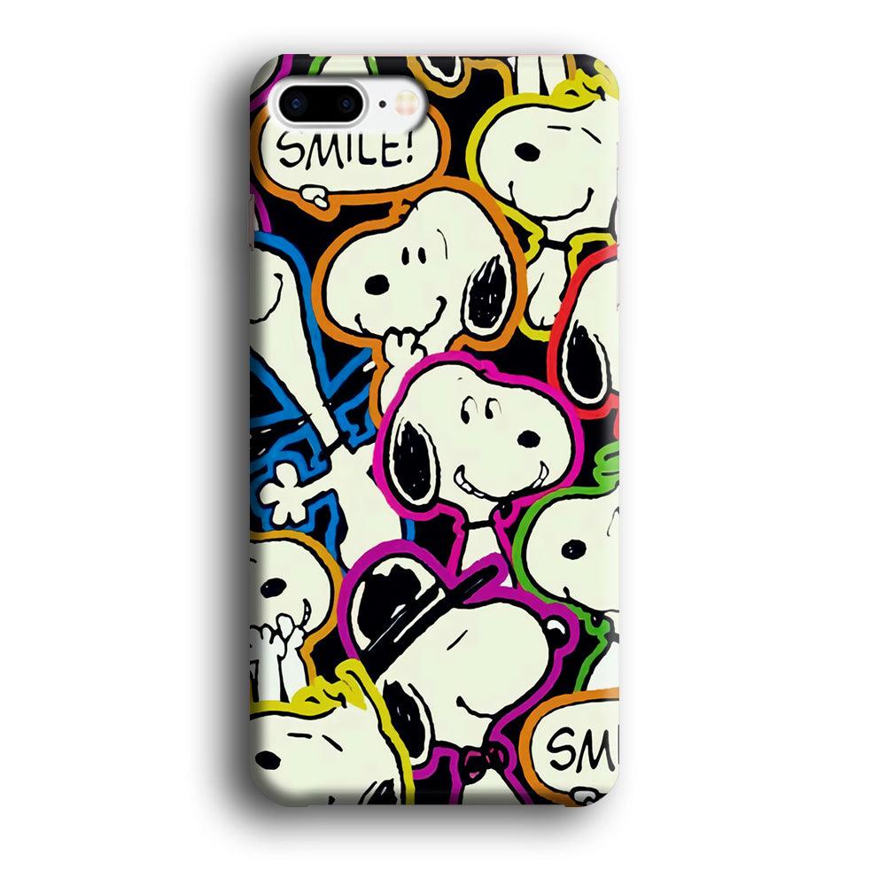 Snoopy Doodle iPhone 8 Plus 3D Case-Xtracase