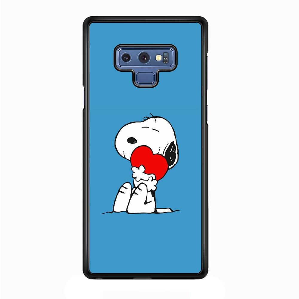 Snoopy Falling in Love Samsung Galaxy Note 9 Case-Plastic / Full Wrap (3D Case)-Xtracase