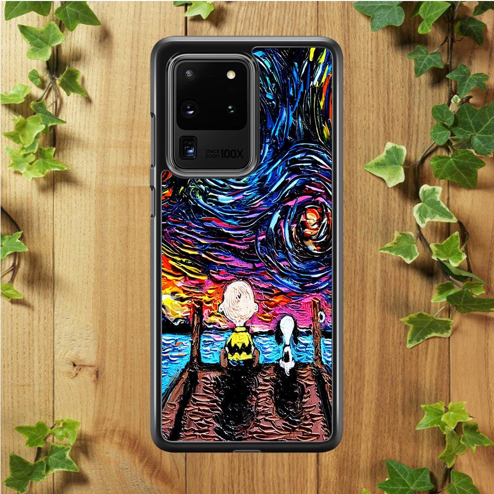 Snoopy Van Gogh's Starry Night Samsung Galaxy S20 Ultra Case-Xtracase