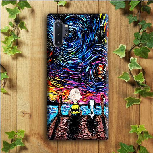 Snoopy Van Gogh's Starry Night Samsung Galaxy Note 10 Plus Case