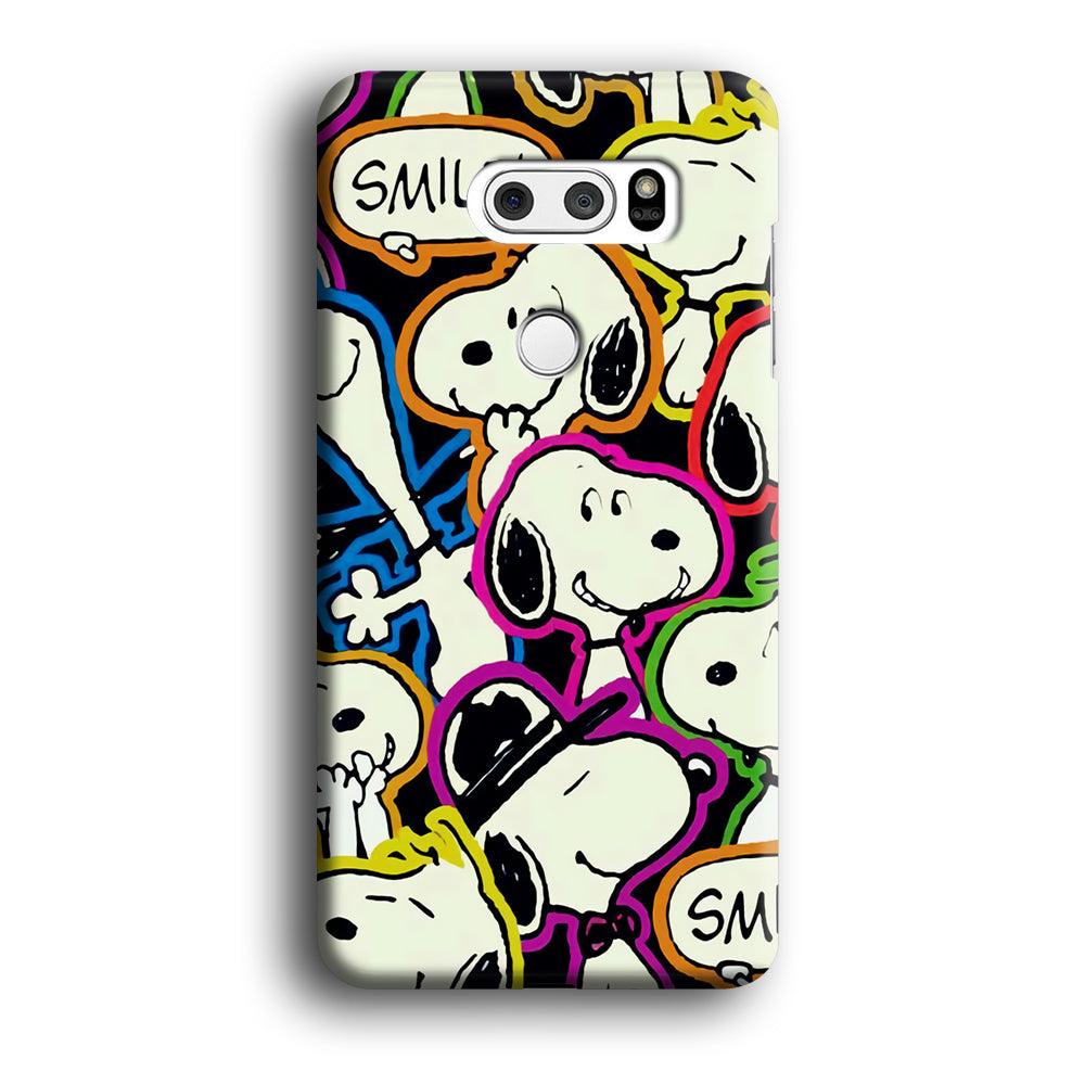 Snoopy Doodle LG V30 3D Case-Xtracase