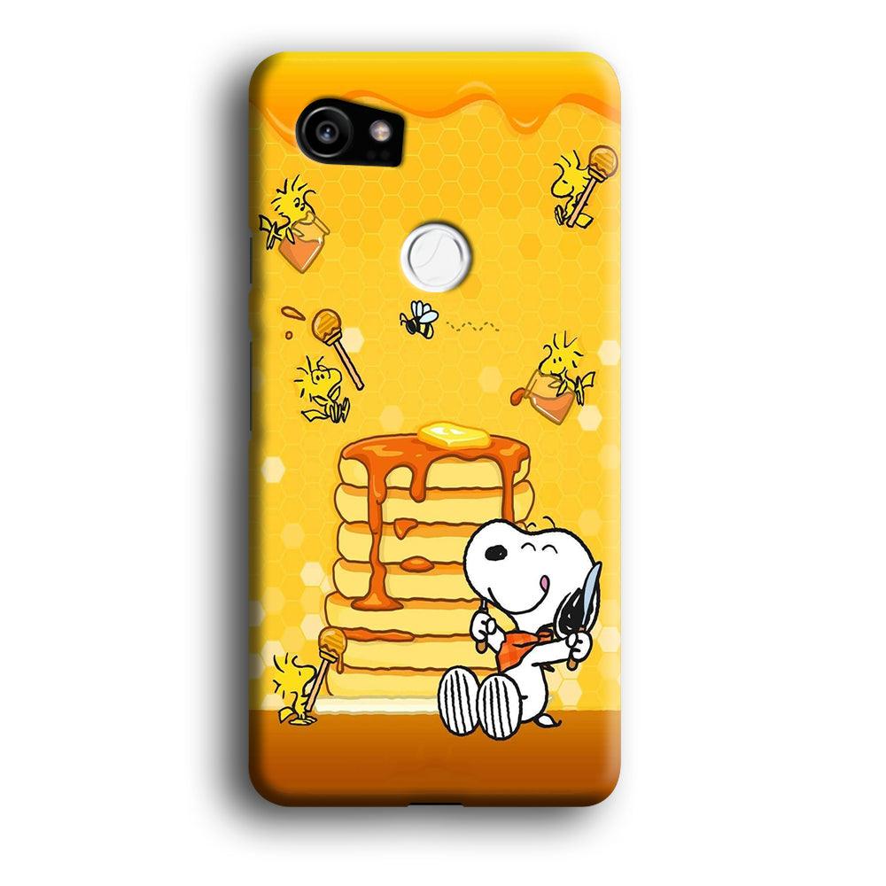 Snoopy Eats Honey Google Pixel 2 XL 3D Case-Xtracase