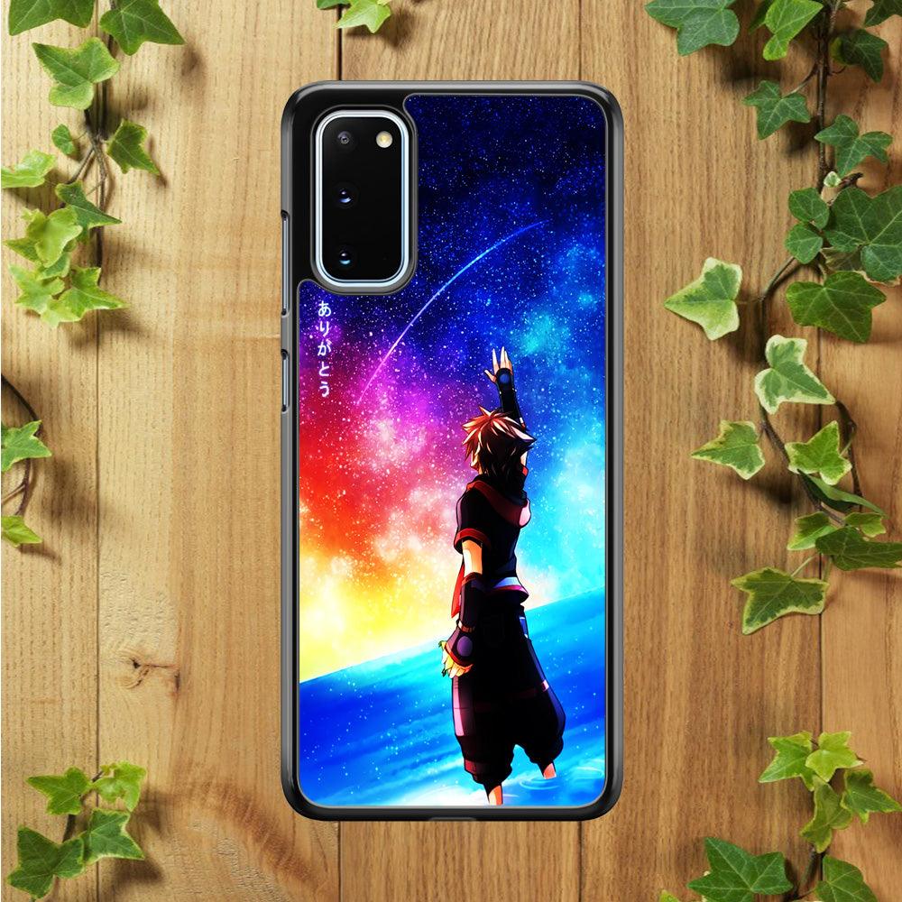 Sora Kingdom Hearts Samsung Galaxy S20 Case-Rubber / Black (2D Case)-Xtracase