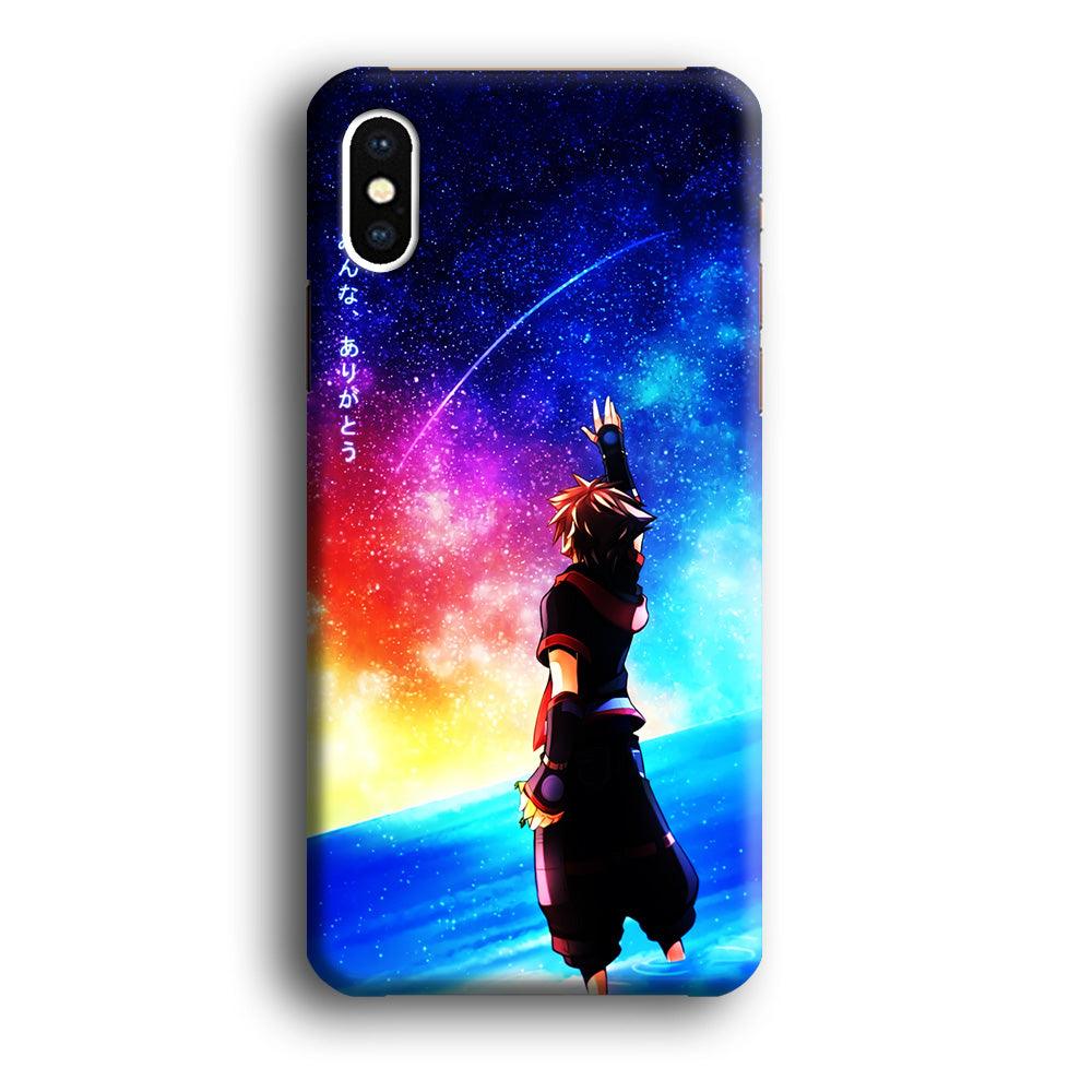 Sora Kingdom Hearts iPhone X Case-Plastic / Full Wrap (3D Case)-Xtracase