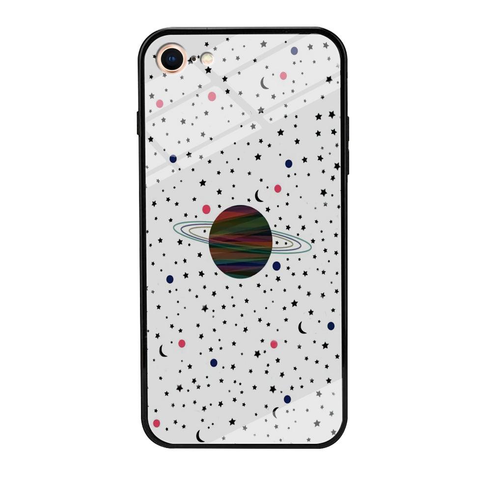 Space Pattern 001 iPhone 7 Case-Tempered Glass Case-Xtracase