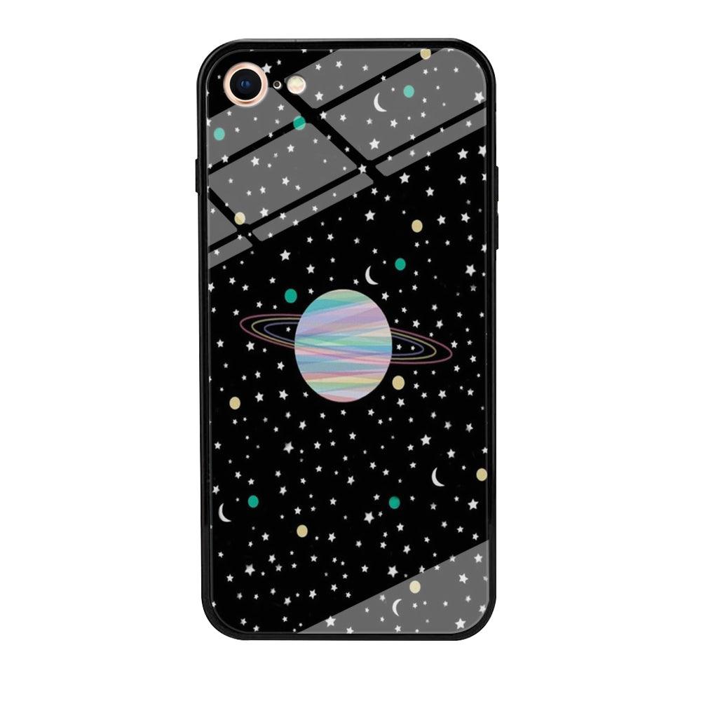 Space Pattern 002 iPhone 8 Case-Tempered Glass Case-Xtracase