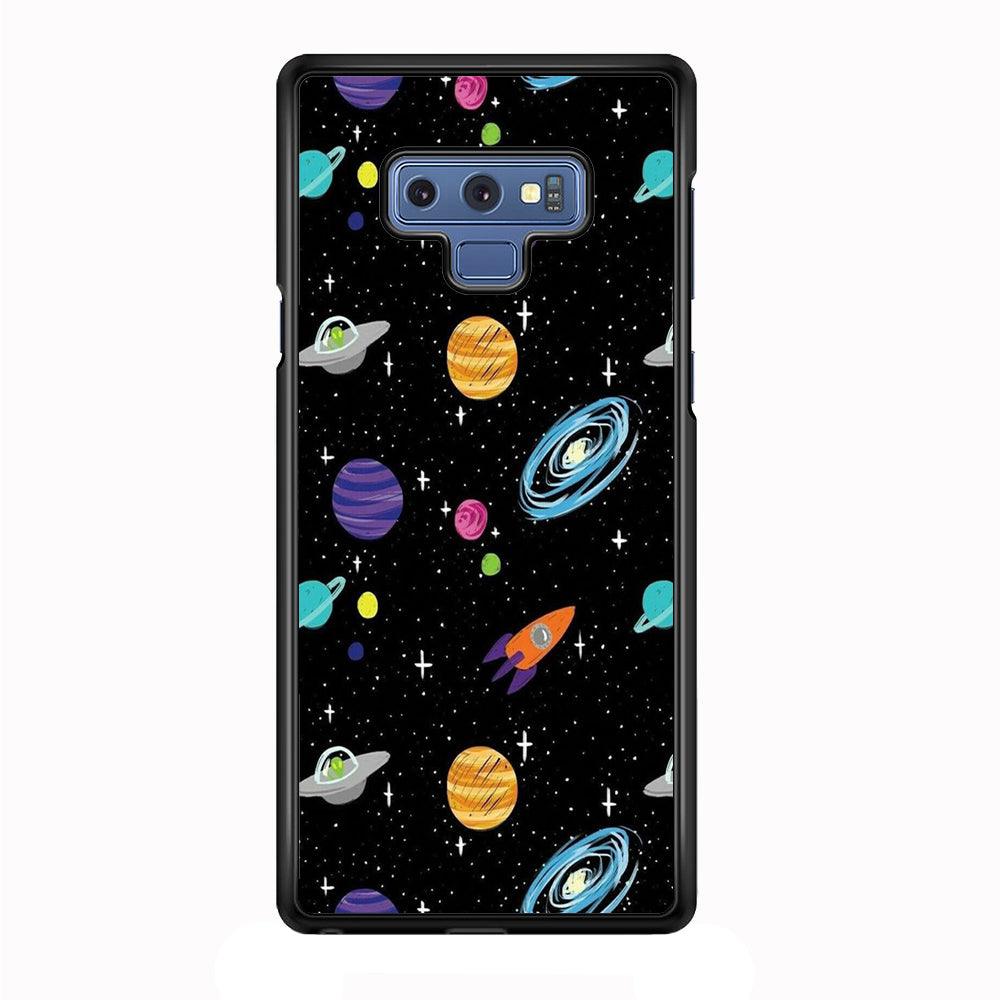 Space Pattern 003 Samsung Galaxy Note 9 Case-Plastic / Full Wrap (3D Case)-Xtracase