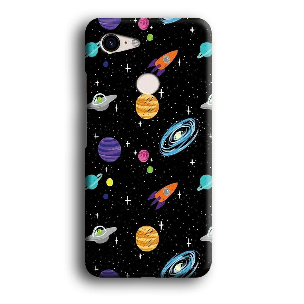 Space Pattern 003 Google Pixel 3 3D Case-Xtracase