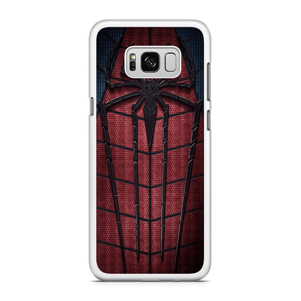Spiderman 001 Samsung Galaxy S8 Case-Rubber / White (2D Case)-Xtracase