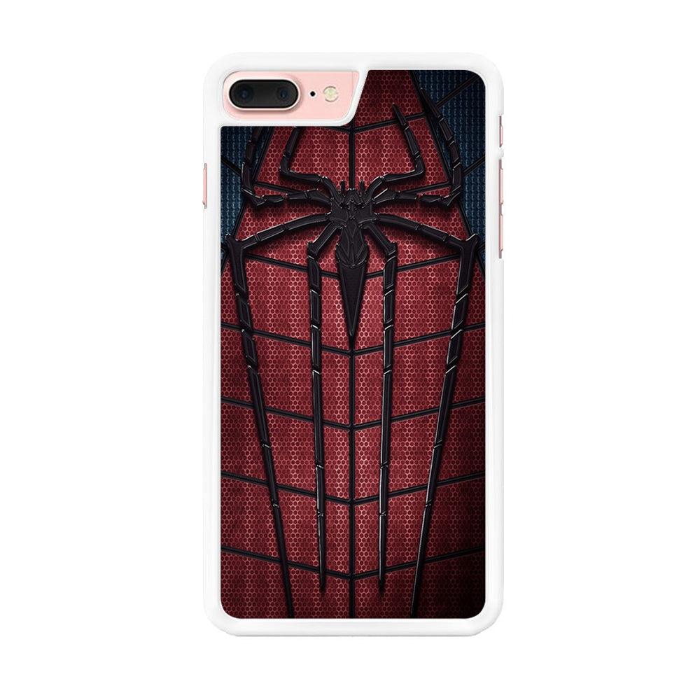 Spiderman 001 iPhone 7 Plus Case-Rubber / White (2D Case)-Xtracase