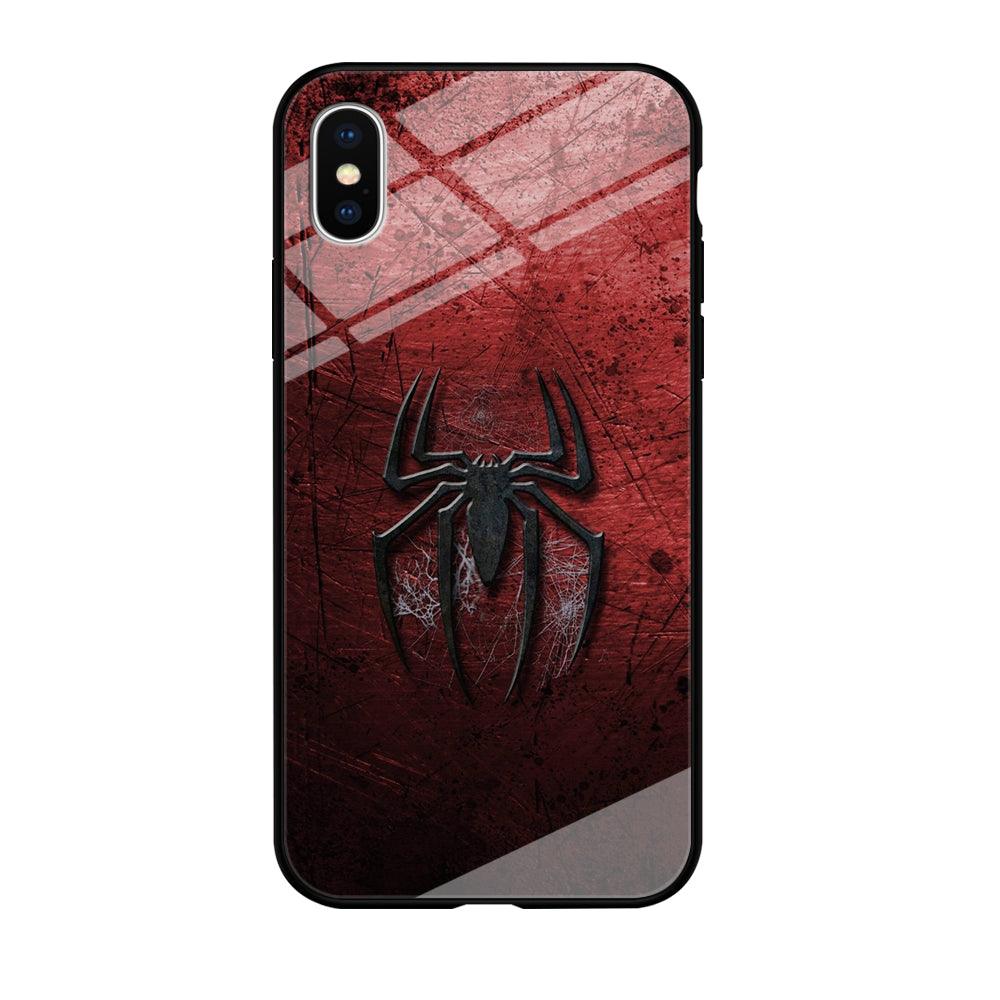 Spiderman 002 iPhone X Case-Tempered Glass Case-Xtracase