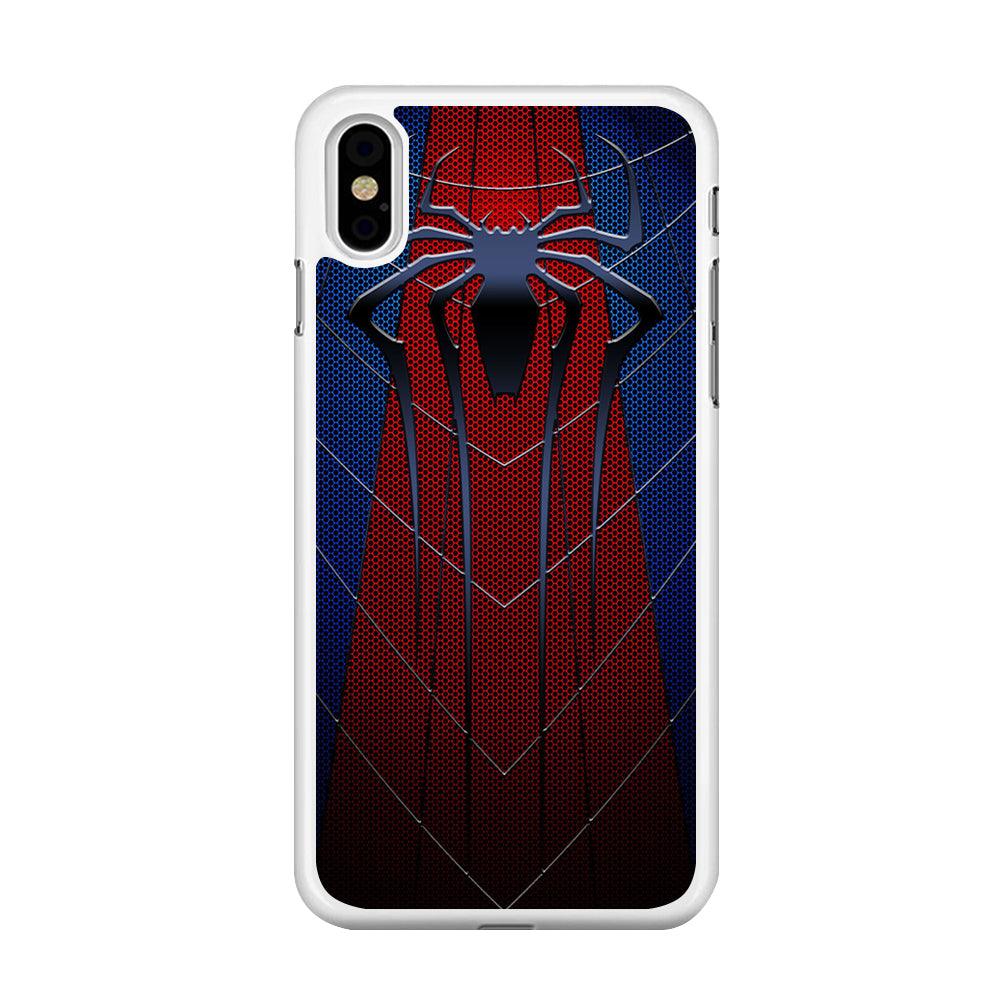 Spiderman 004 iPhone X Case-Rubber / White (2D Case)-Xtracase