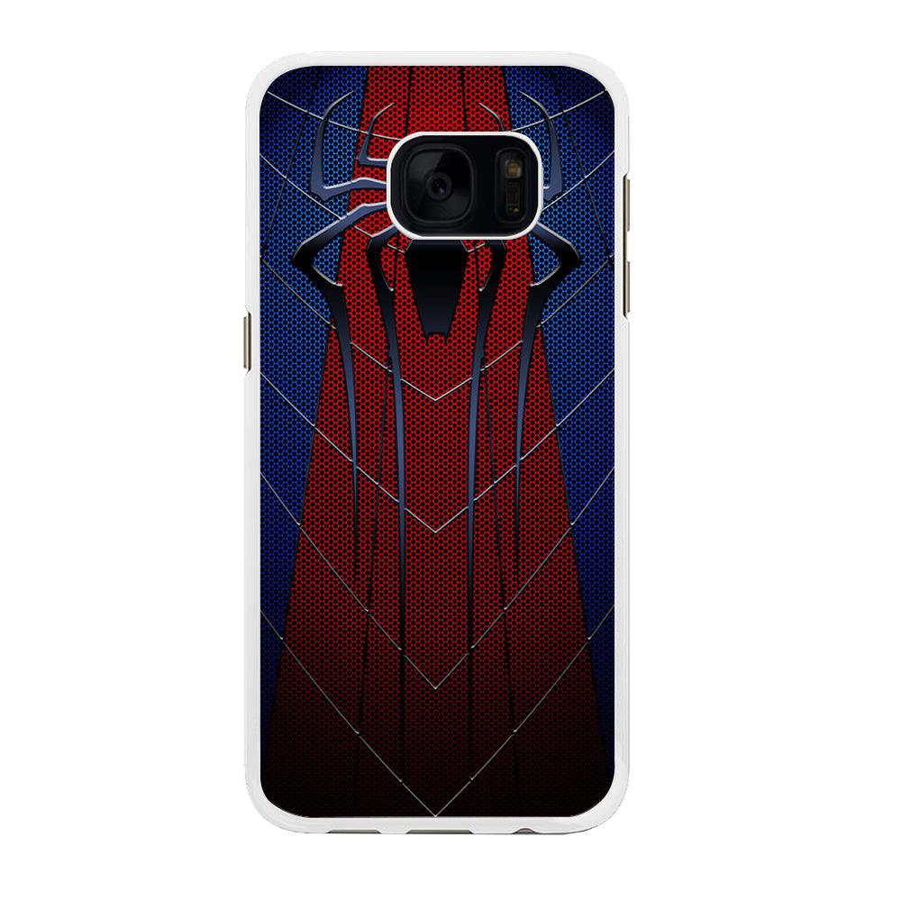 Spiderman 004 Samsung Galaxy S7 Edge Case-Rubber / White (2D Case)-Xtracase