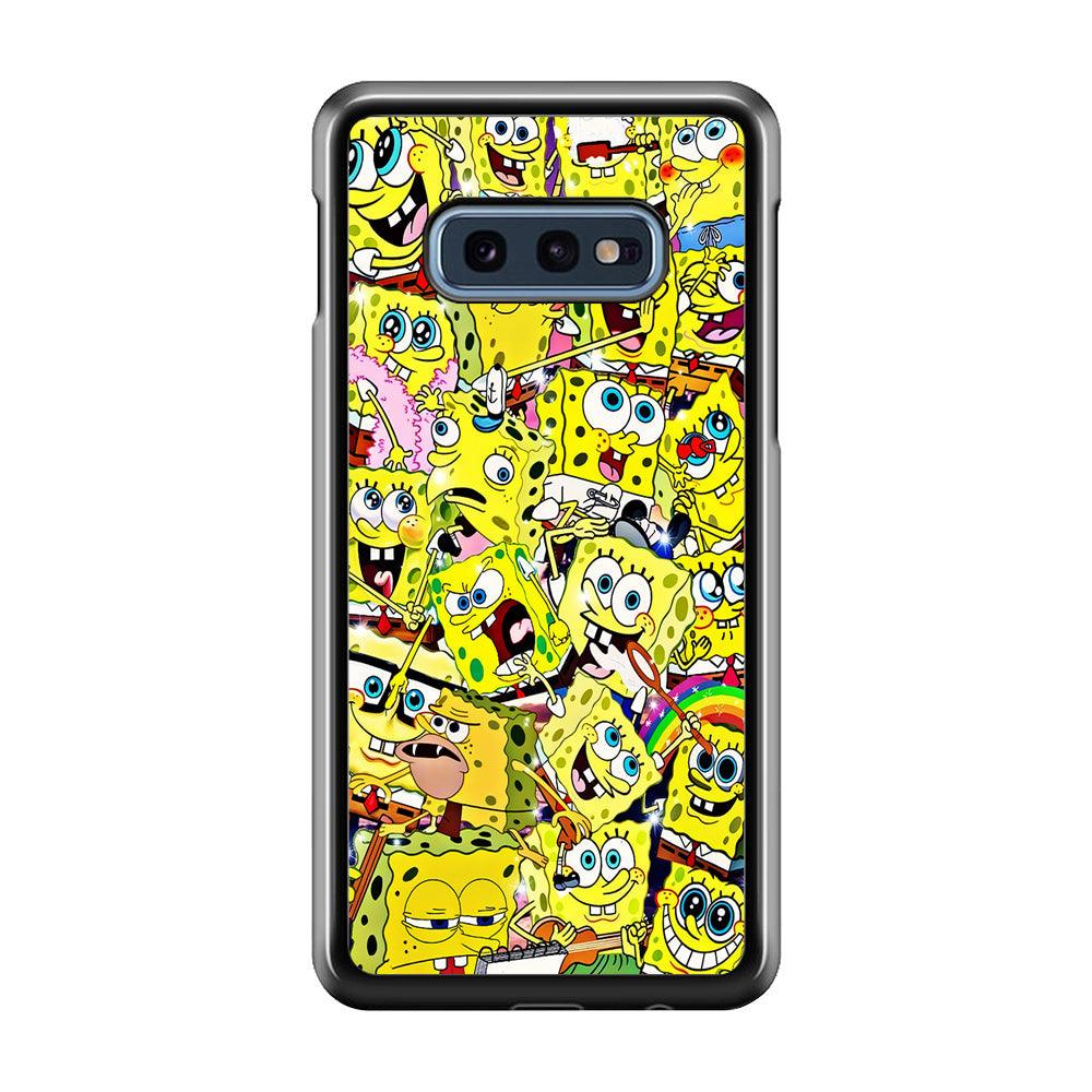 Spongebob All activities Samsung Galaxy S10E Case-Plastic / Full Wrap (3D Case)-Xtracase