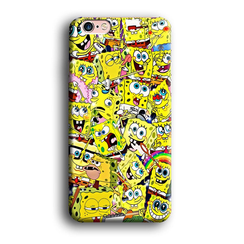 Simpson Homer Sticker Collection iPhone 6 | 6s Case-Plastic / Full Wrap (3D Case)-Xtracase