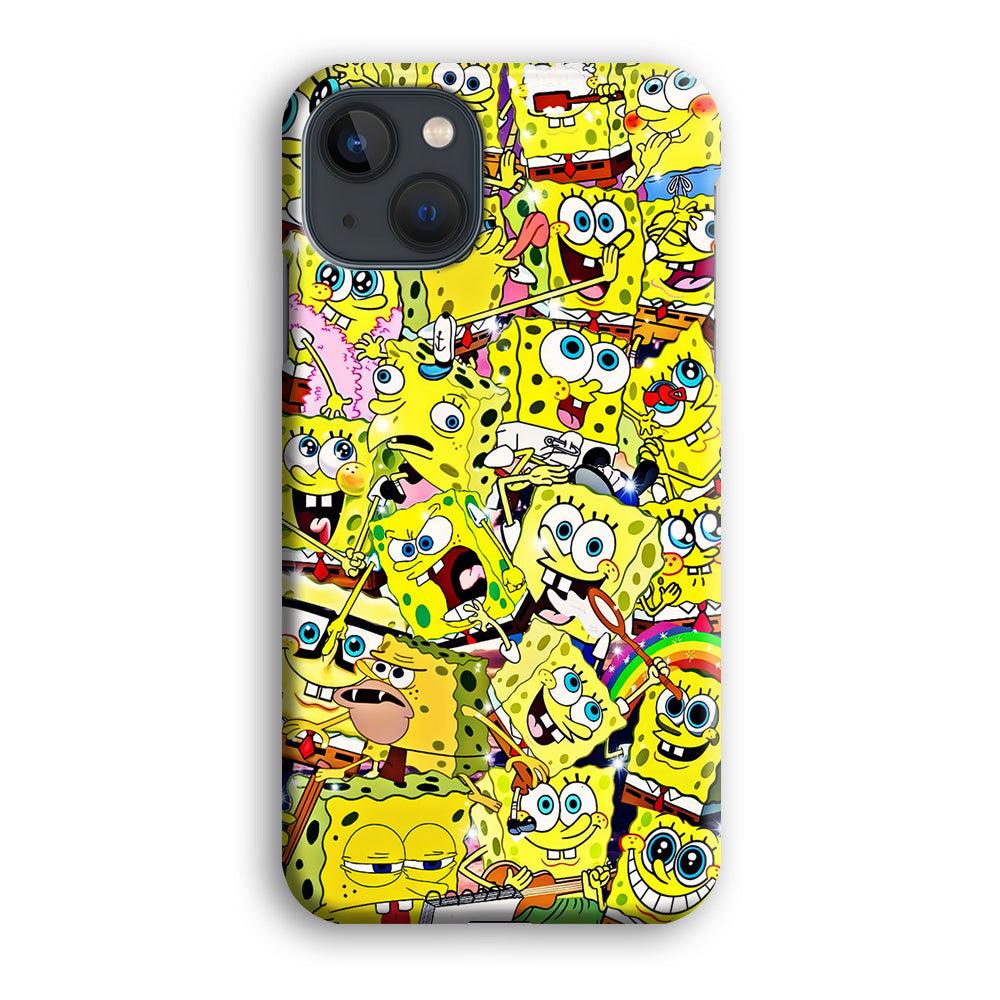 Spongebob All activities iPhone 13 Case-Plastic / Full Wrap (3D Case)-Xtracase