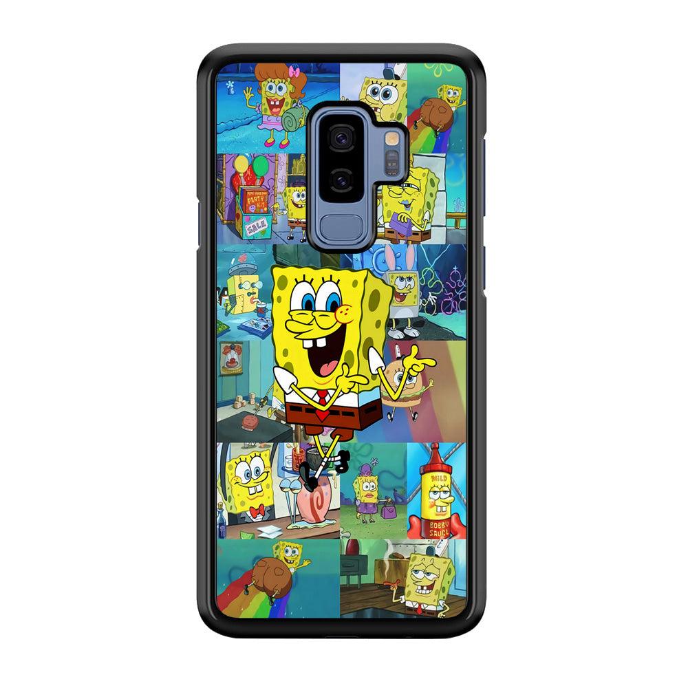 Spongebob Cartoon Aesthetic Samsung Galaxy S9 Plus Case-Plastic / Full Wrap (3D Case)-Xtracase