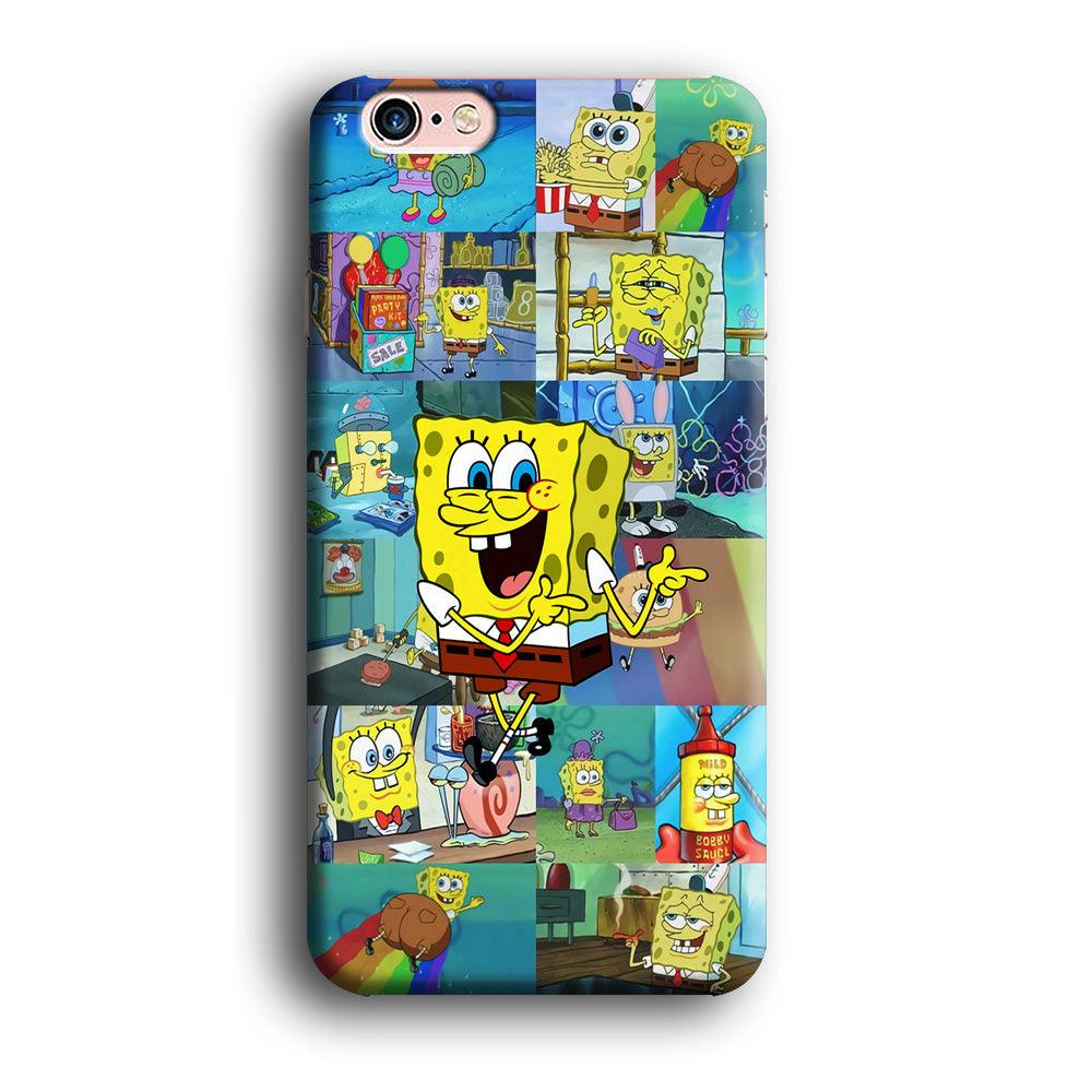 Spongebob Cartoon Aesthetic iPhone 6 | 6s Case-Plastic / Full Wrap (3D Case)-Xtracase