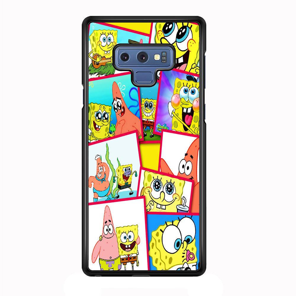 Spongebob Patrick Friendship Samsung Galaxy Note 9 Case-Rubber / Black (2D Case)-Xtracase