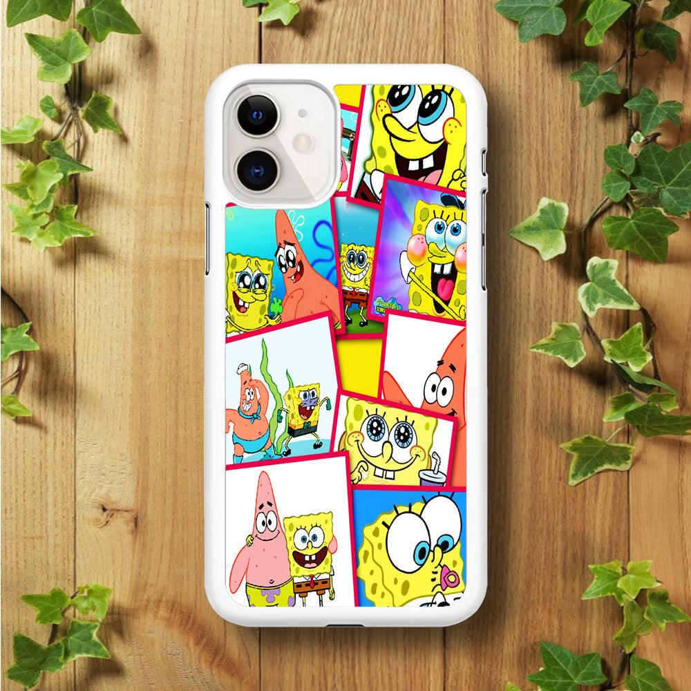 Spongebob Patrick Friendship iPhone 11 Case-Rubber / White (2D Case)-Xtracase