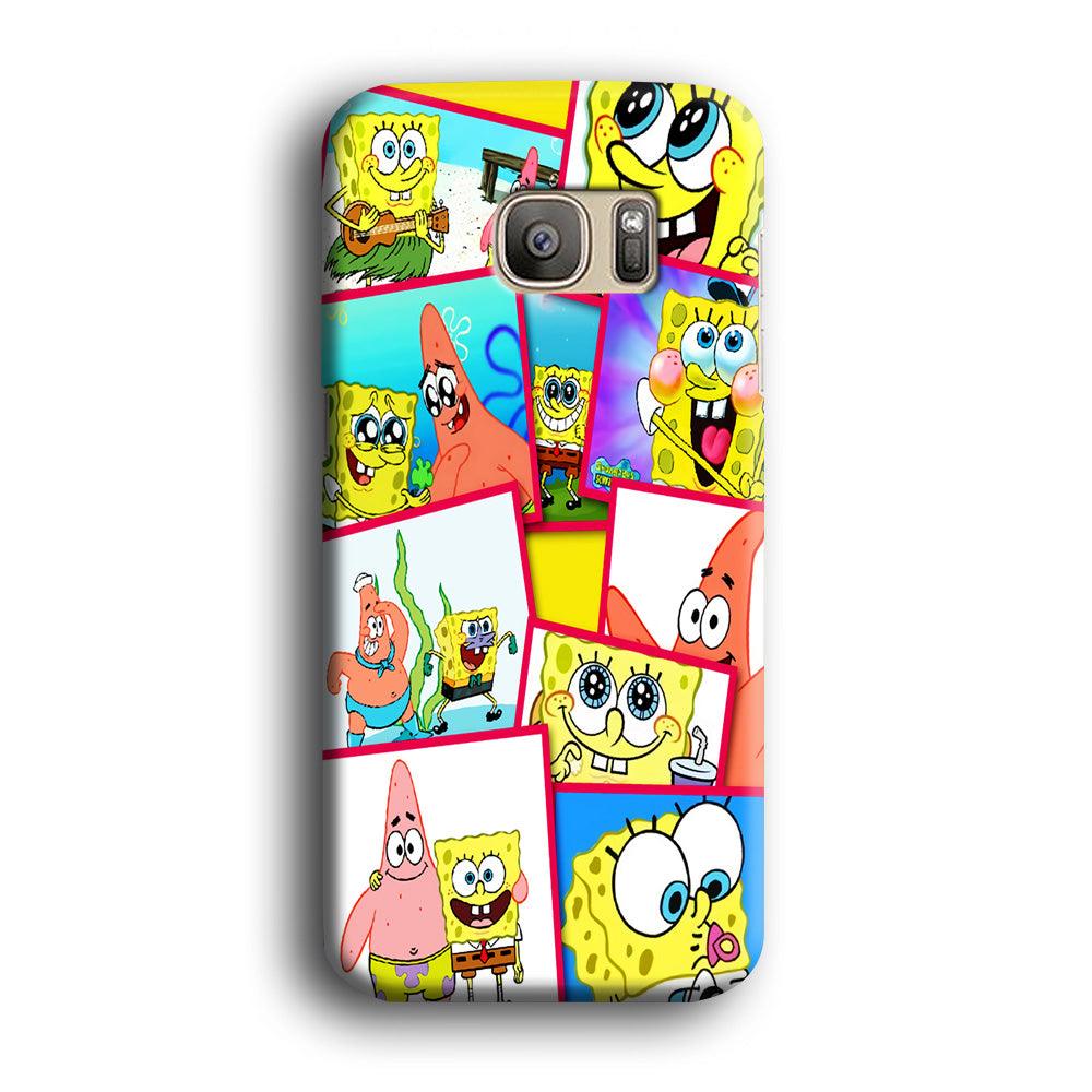Spongebob Patrick Friendship Samsung Galaxy S7 Edge Case-Plastic / Full Wrap (3D Case)-Xtracase