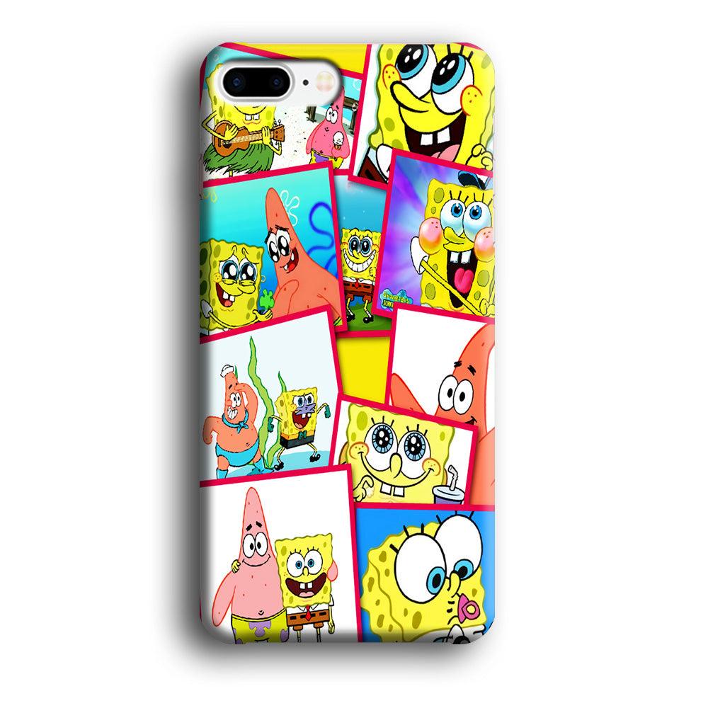 Spongebob Patrick Friendship iPhone 8 Plus Case-Plastic / Full Wrap (3D Case)-Xtracase