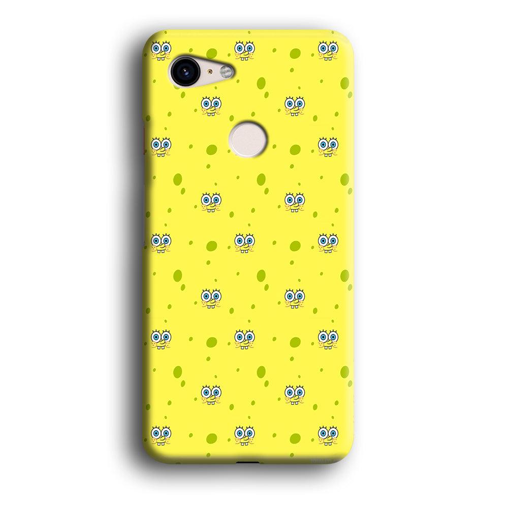 Spongebob's Face Pattern Google Pixel 3 3D Case-Xtracase