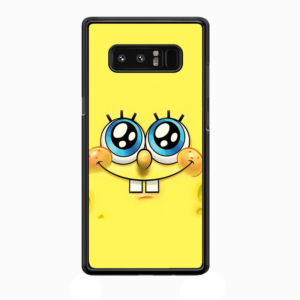 Spongebob's smiling face Samsung Galaxy Note 8 Case-Plastic / Full Wrap (3D Case)-Xtracase