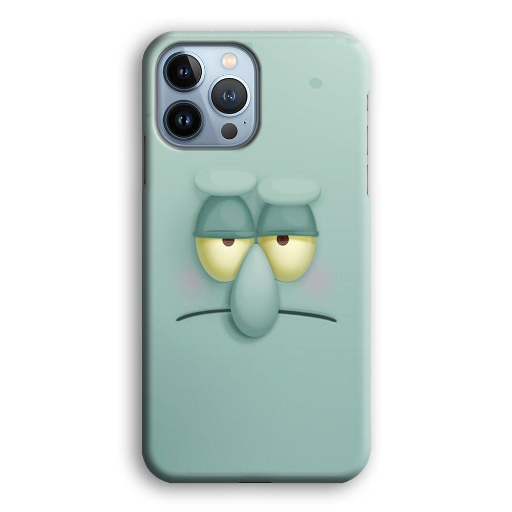 Squidward Tentacles Face iPhone 13 Pro Case-Plastic / Full Wrap (3D Case)-Xtracase