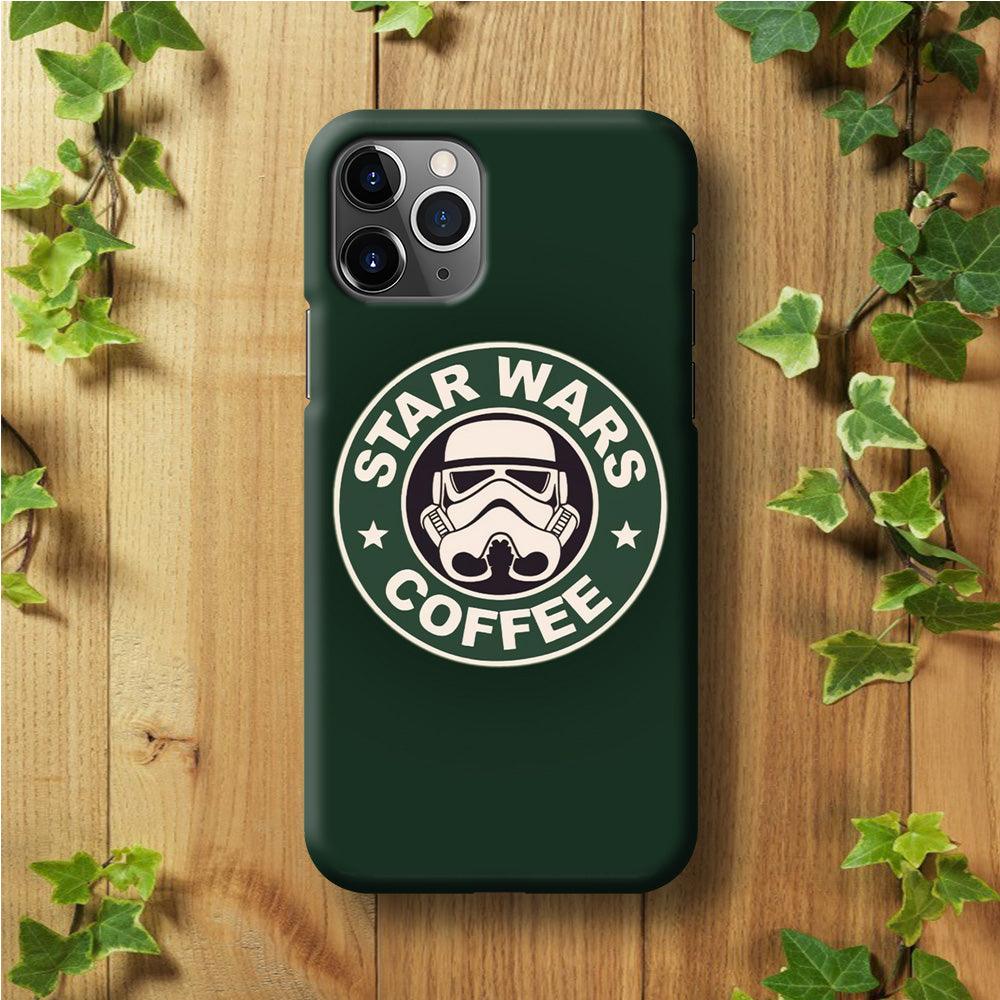 Star Wars Coffee Green iPhone 11 Pro Max Case-Plastic / Full Wrap (3D Case)-Xtracase