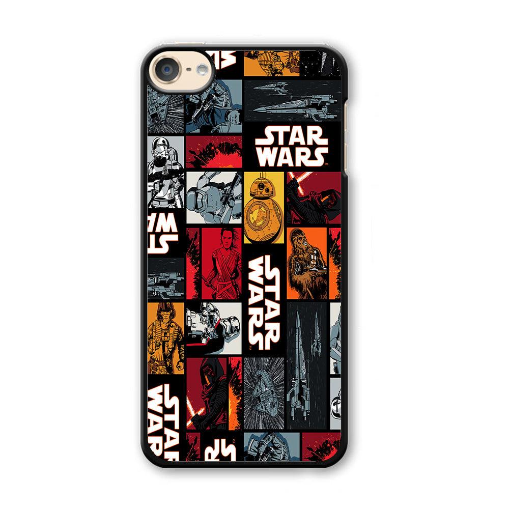 Star Wars Collage iPod Touch 6 Case-Plastic / Black (2D Case)-Xtracase