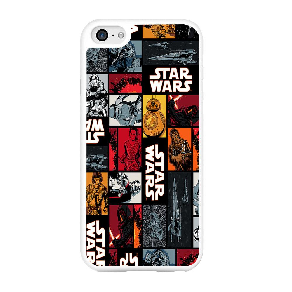 Star Wars Collage iPhone 6 | 6s Case-Rubber / White (2D Case)-Xtracase