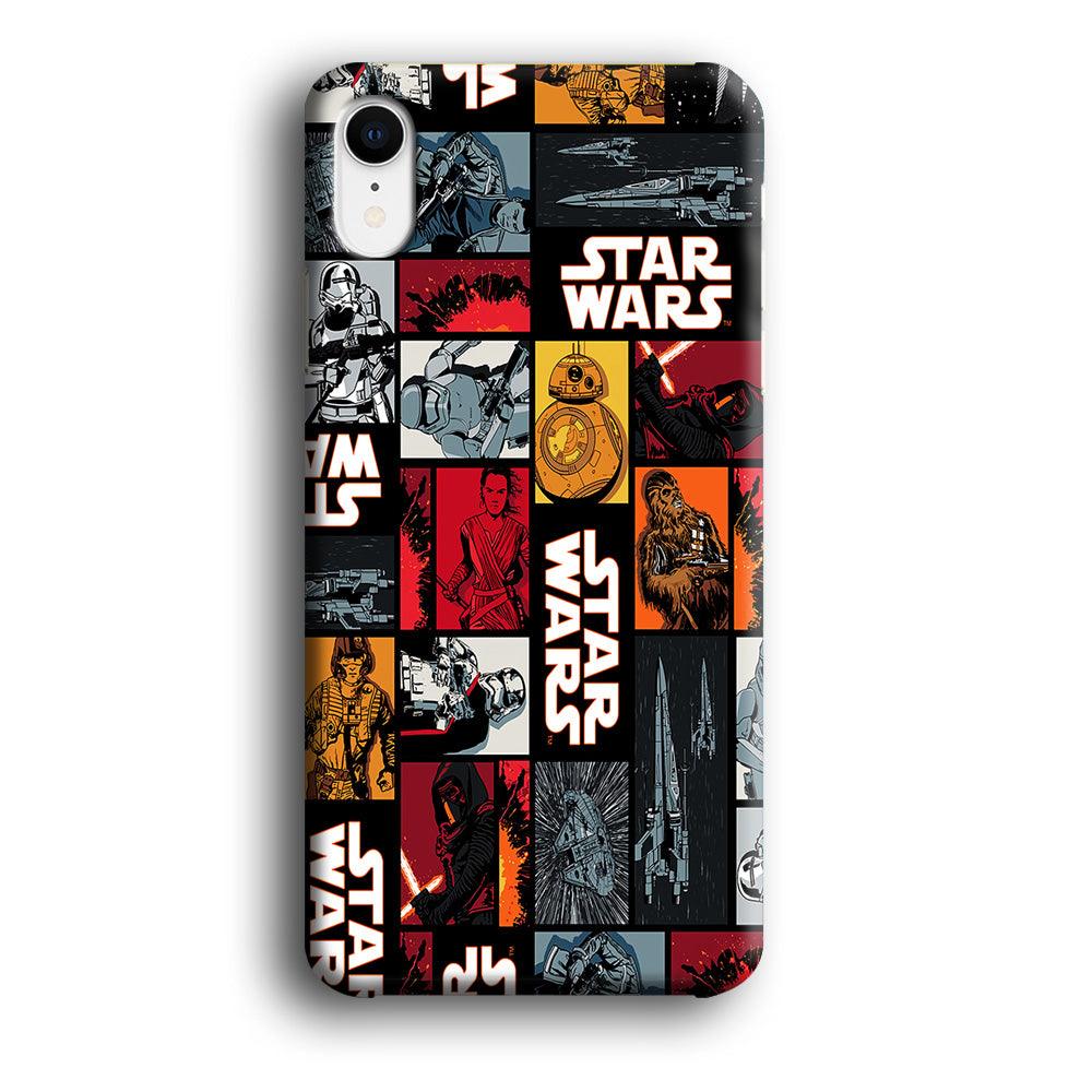 Star Wars Collage iPhone XR Case-Plastic / Full Wrap (3D Case)-Xtracase