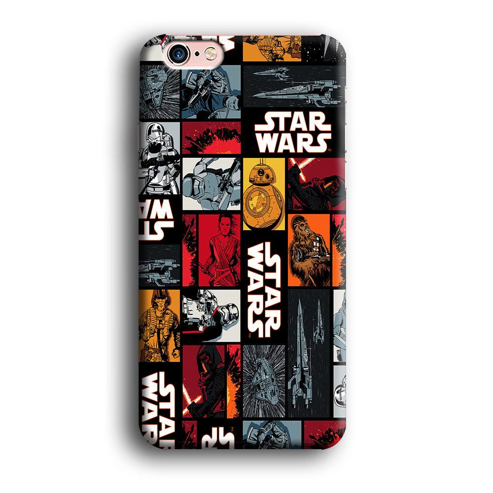 Star Wars Collage iPhone 6 Plus | 6s Plus Case-Plastic / Full Wrap (3D Case)-Xtracase