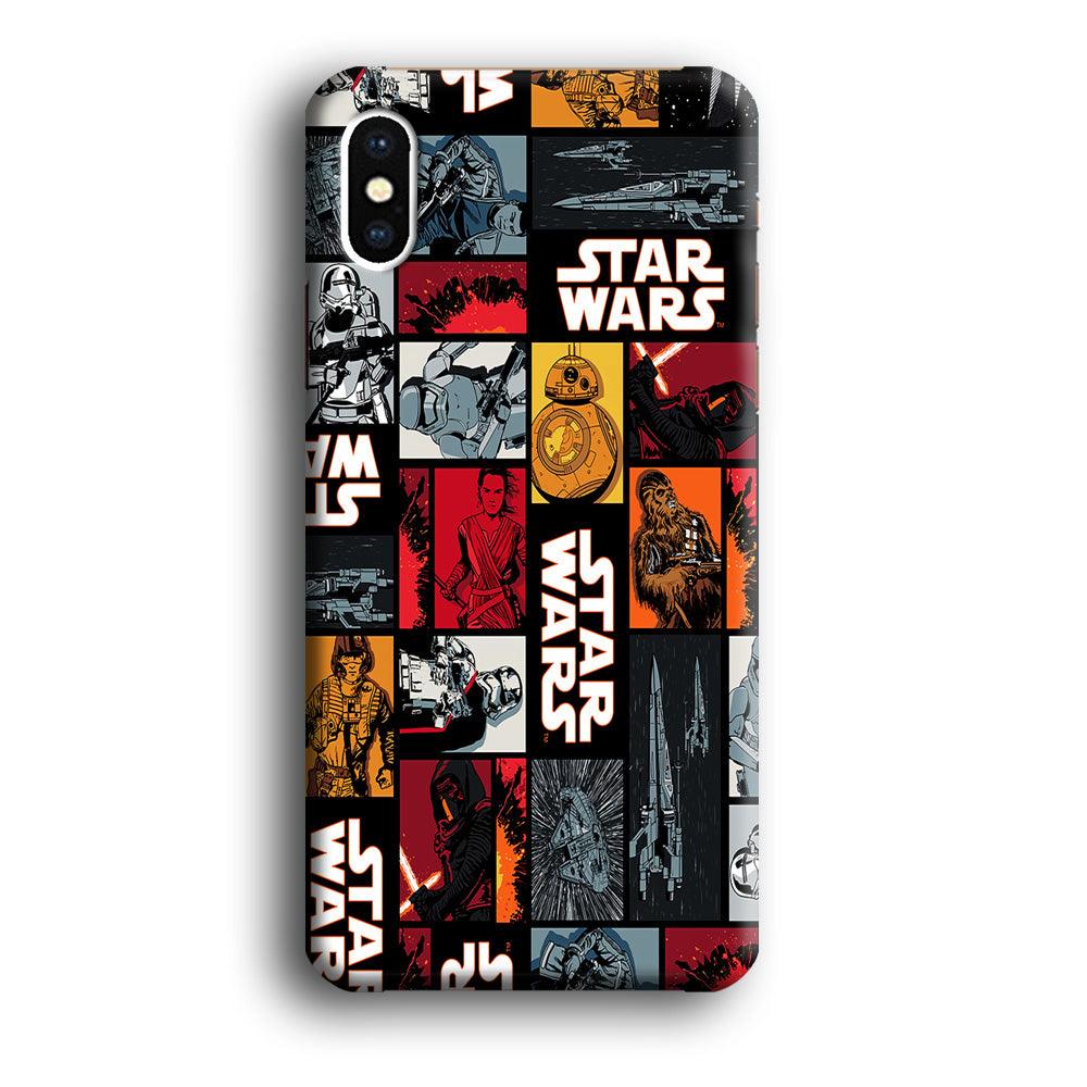 Star Wars Collage iPhone Xs Max Case-Plastic / Full Wrap (3D Case)-Xtracase