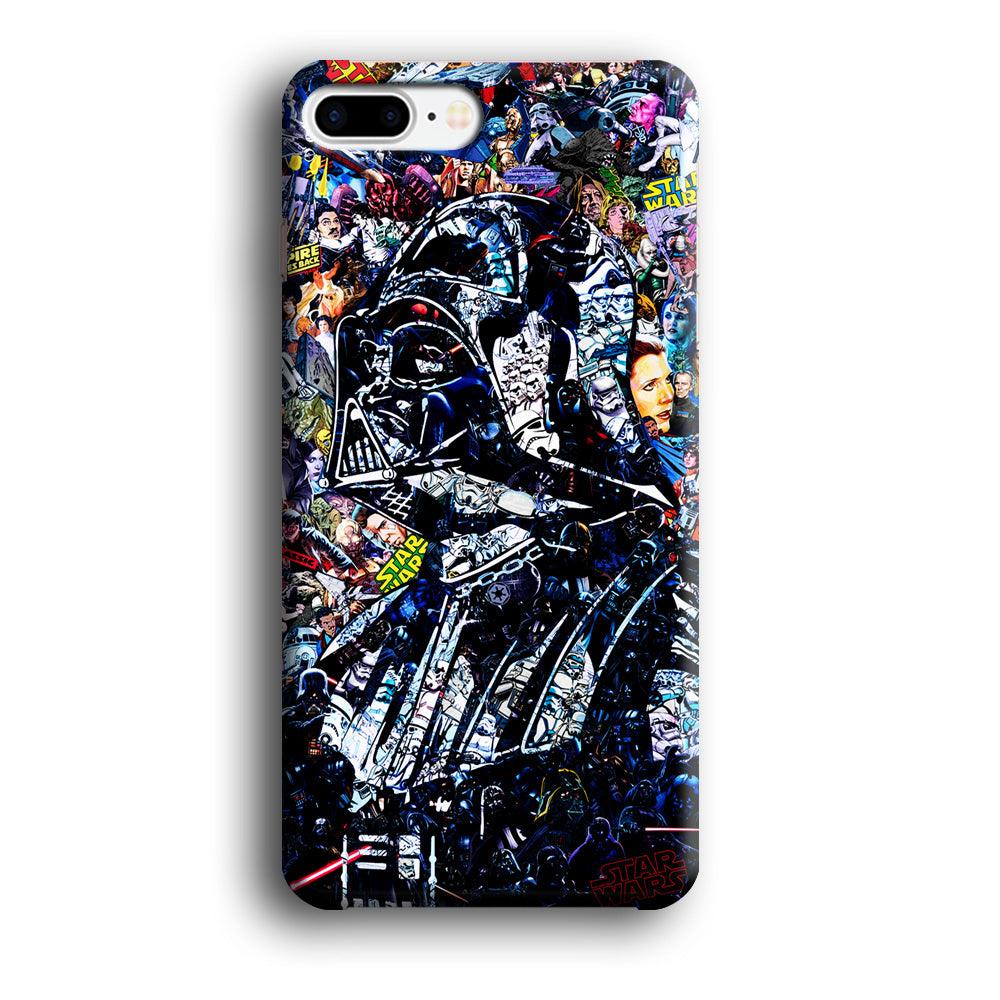Star Wars Darth Vader Abstract iPhone 8 Plus Case-Plastic / Full Wrap (3D Case)-Xtracase