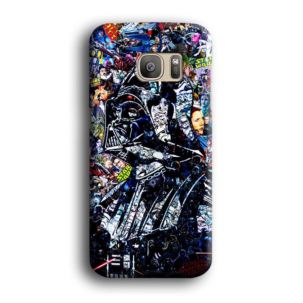 Star Wars Darth Vader Abstract Samsung Galaxy S7 Case-Plastic / Full Wrap (3D Case)-Xtracase