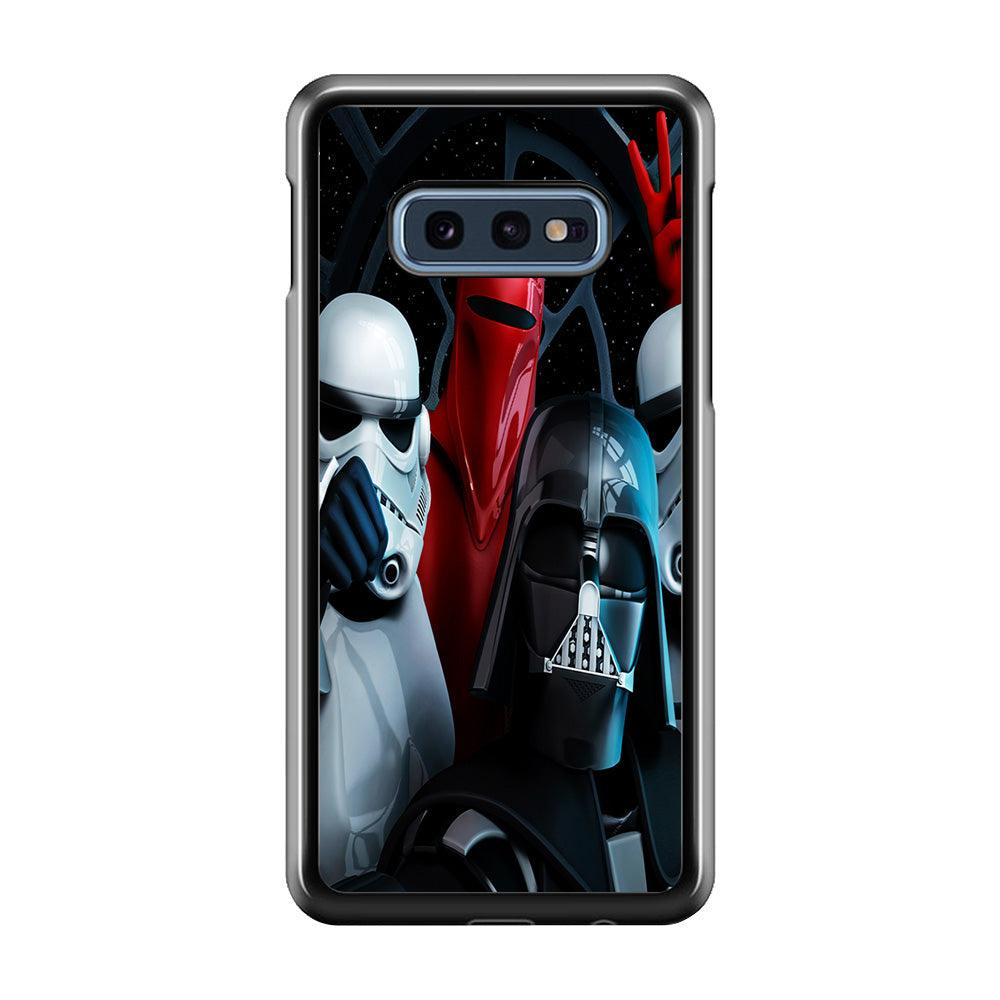 Star Wars Darth Vader Selfie Samsung Galaxy S10E Case-Rubber / Black (2D Case)-Xtracase