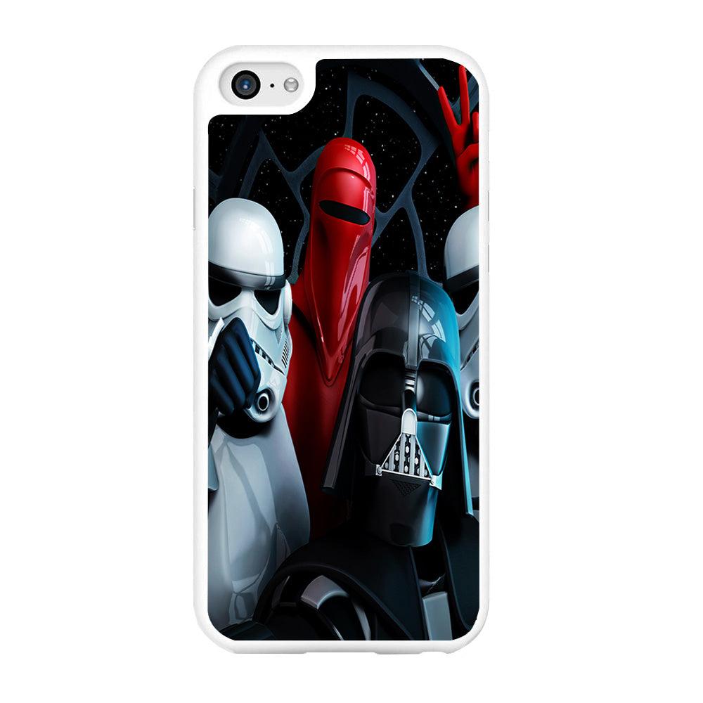 Star Wars Darth Vader Selfie iPhone 6 Plus | 6s Plus Case-Rubber / White (2D Case)-Xtracase