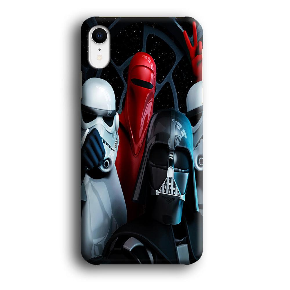 Star Wars Darth Vader Selfie iPhone XR Case-Plastic / Full Wrap (3D Case)-Xtracase