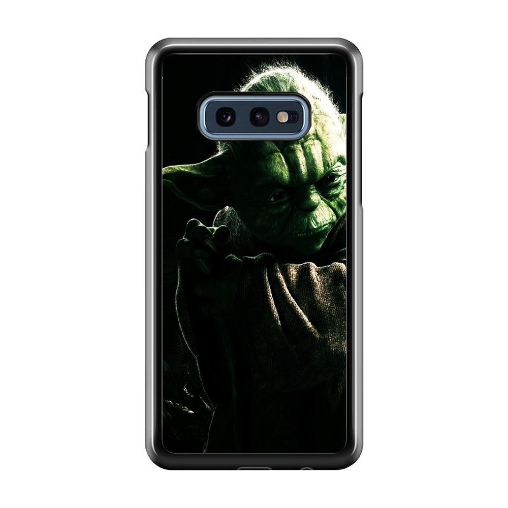 Star Wars Master Yoda Samsung Galaxy S10E Case-Rubber / Black (2D Case)-Xtracase