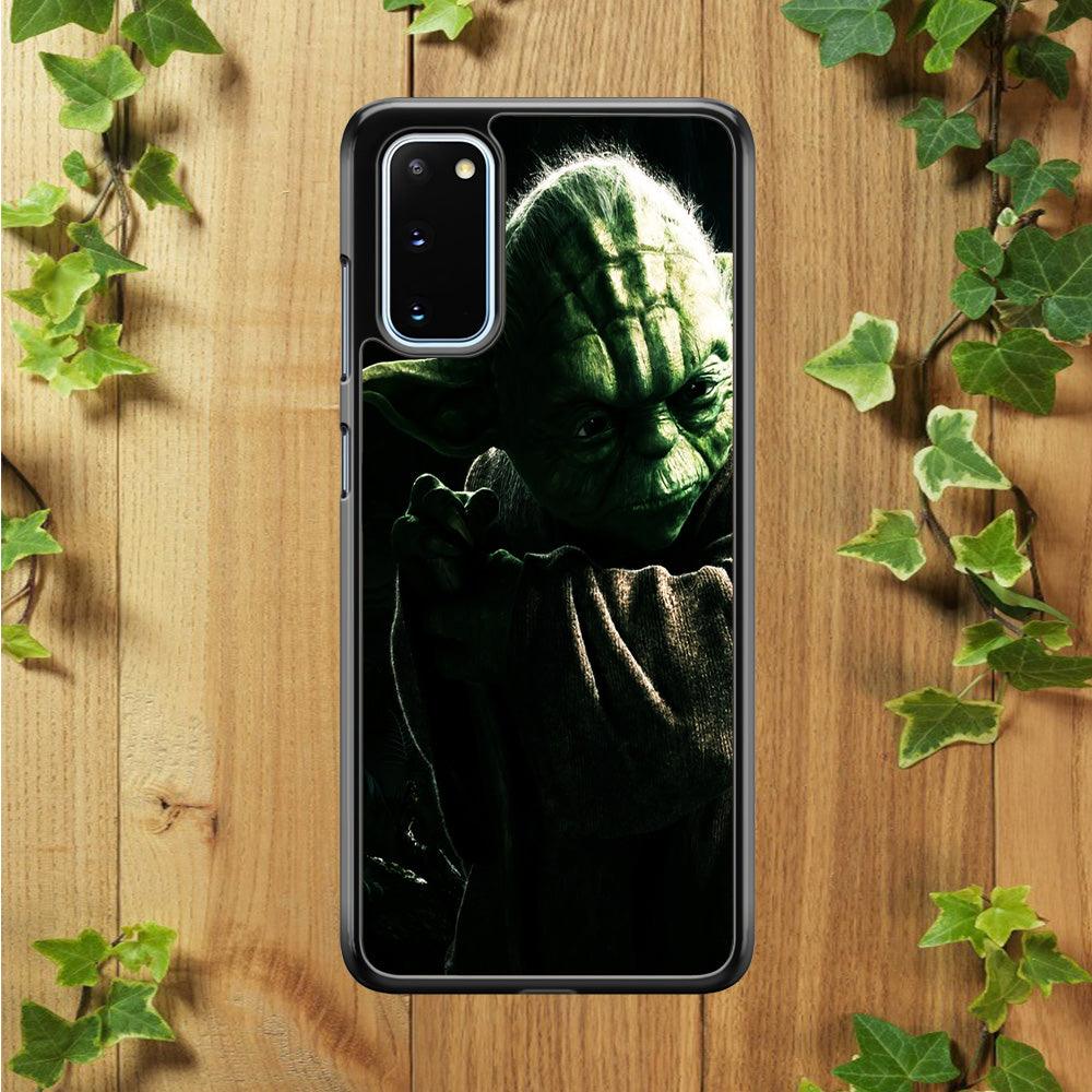 Star Wars Master Yoda Samsung Galaxy S20 Case-Rubber / Black (2D Case)-Xtracase