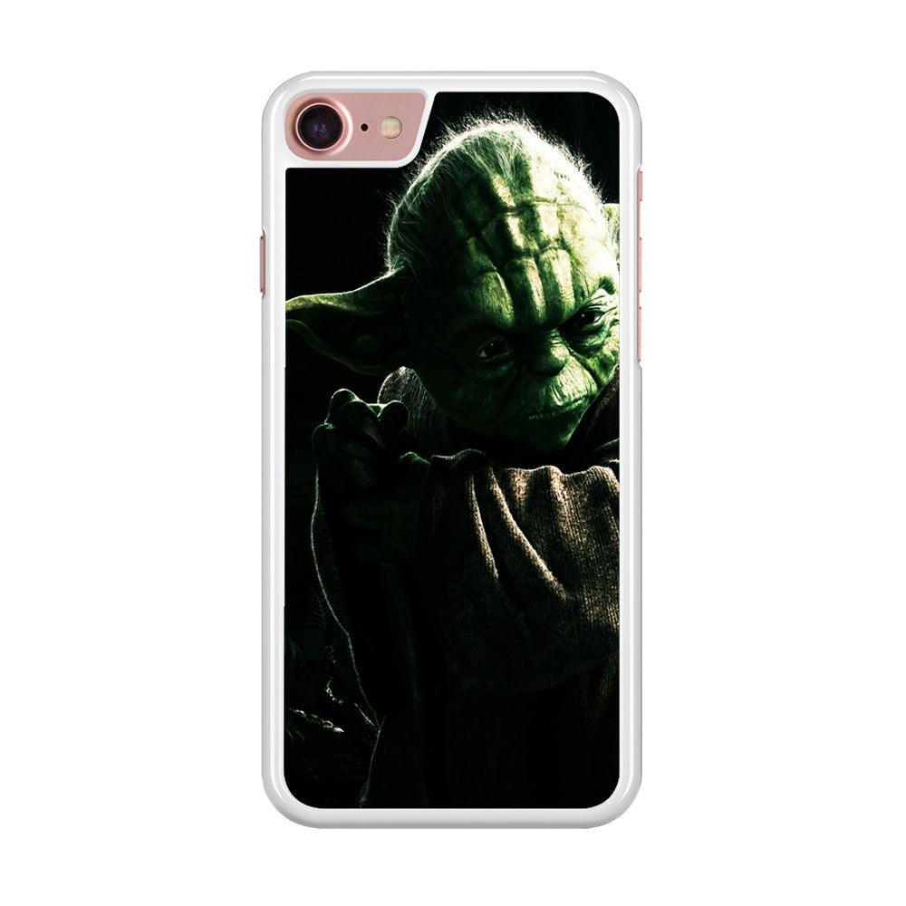 Star Wars Master Yoda iPhone 7 Case-Rubber / White (2D Case)-Xtracase